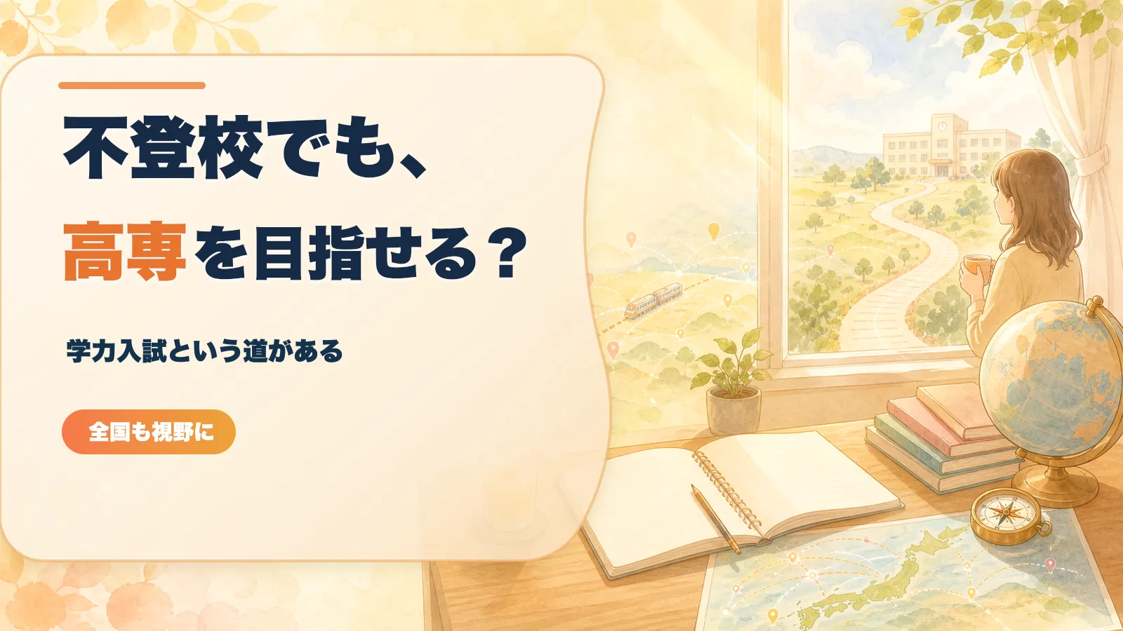 不登校でも高専を目指せる？学力入試と全国受験という道