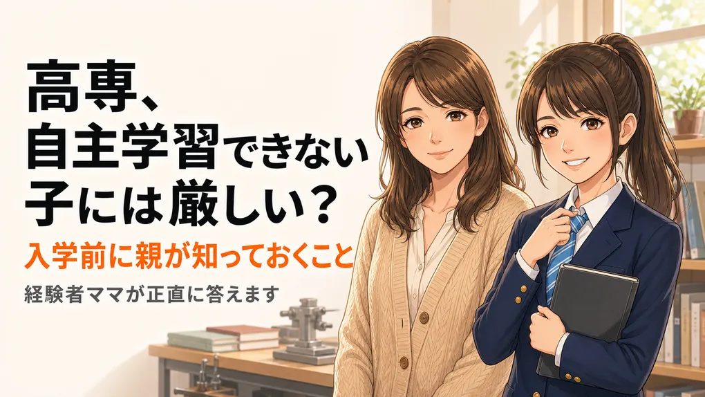 高専は自主学習できない子には厳しい？入学前に親が知っておくこと