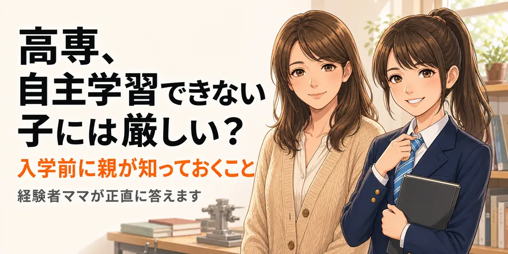 高専は自主学習できない子には厳しい？入学前に親が知っておくこと