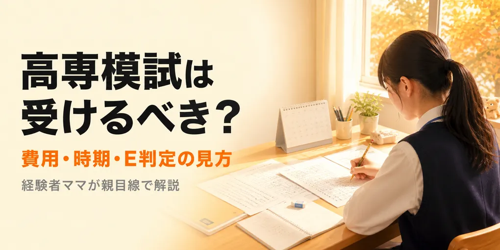 高専模試は受けるべき？費用・時期・E判定の見方を親目線で解説