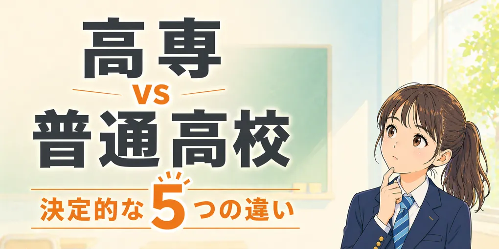 高専 vs 普通高校｜進学させた母が見た5つの決定的な違い