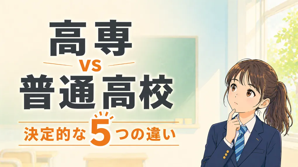 高専と高校の違い5選｜普通高校との進路・学び方を比較